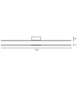 Lampă de perete LED Ramko 17W 3000K 147cm alb SKU 67013 small 2