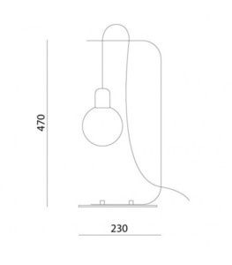 Lampă de masă Ramko BORNHOLM albă E27 47 cm SKU 66309 small 2