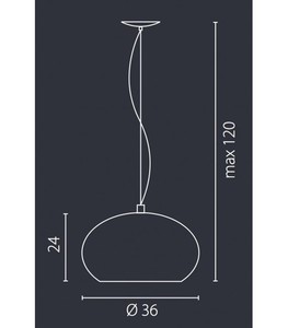 Pendul Ramko DONUT opal E27 15W LED 120 cm 67367 small 1