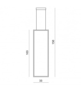 Pendant Lamp Ramko EDO Vertical 33x103 Alb 36W LED 3000K 66269 small 1