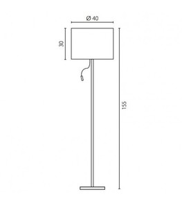 Lampă de podea LED Ramko FJARA I 15W 2 becuri 155 cm 67887 small 1