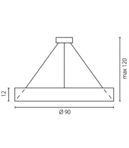 Lustră LED Ramko FOG 90 3000K 70W 67243 small 2