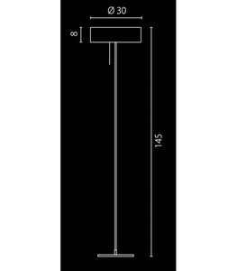 Lampă de podea Ramko KAPRI palisandru 3xG9 145 cm 67398 small 1