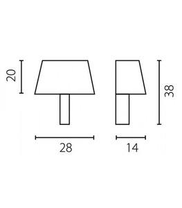 Aplica de perete Ramko KORE LED E27 15W IP20 38x28 cm 67203 small 1