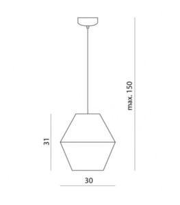 Lustră suspendată Ramko Molino alb LED 10W 3000K 30cm 66339 small 1