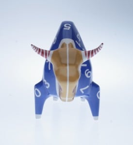 Żubr XL, model Numere, ceramică vitrată, acoperiri vopsite small 2