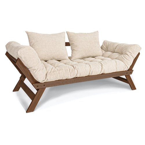 Verifica Canapea extensibilă WoodMan Allegro lemn fag nuc crem WUA-00532