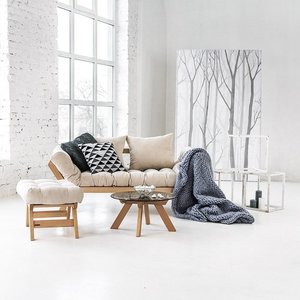 Pouf WoodMan lemn de fag crem 40x40x62 cm SKU 485 1 Pouf WoodMan lemn de fag crem 40x40x62 cm SKU 485 small 1