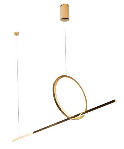 Verifica Pendul LED Max Light Lozanna P0390 auriu 30 cm 18W