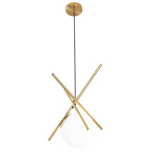 Verifica Pendul Max Light Xena P0403 alamă cu sticlă albă E27 20 cm