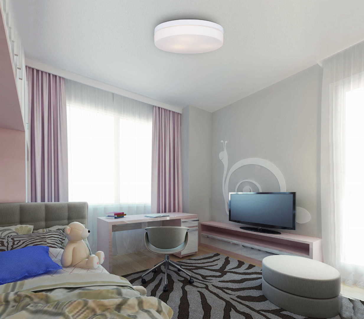 Vedere Plafonieră Max Light ODA C0193 albă 3xE27 40 cm metal și sticlă de lapte Plafonieră Max Light ODA C0193 albă 3xE27 40 cm metal și sticlă de lapte