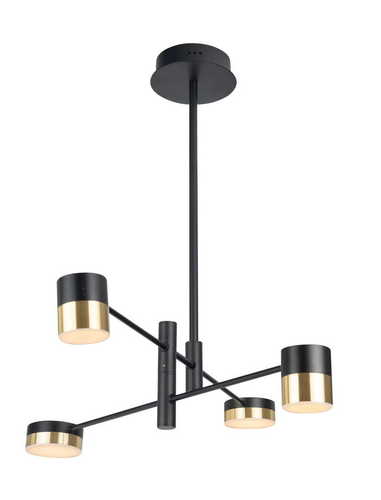 Verifica Lampa suspendata Max Light Puma P0404 LED 4x7W auriu negru 82 cm