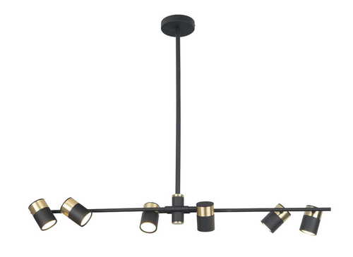 Verifica Lampa suspendata Max Light Puma P0409 6x5W auriu-negru metal 95 cm