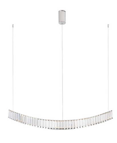 Verifica Lampa suspendată LED Max Light Saphir P0392 crom cristal K9 100 cm