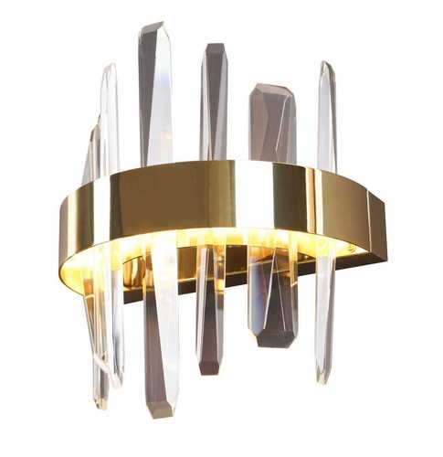 Verifica Aplica de perete Max Light Prince W0287 aurie metal și sticlă LED 12W 30 cm