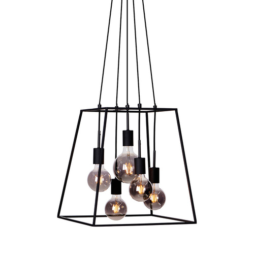 Verifica Pendul Italux Almodovi negru 5xE27 metal PND-11532-5-BL