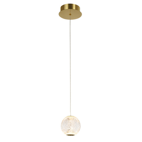 Verifica Lustră suspendată Italux Rosario LED aurie 12 cm PND-12220121-1A-GD