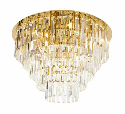 Verifica Plafonieră Max Light Monaco C0206 aurie, 15×G9, Ø 60 cm