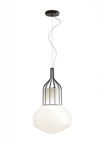 Verifica Lampă suspendată Fabbian Aérostat 33cm - crom negru - F27A11 24