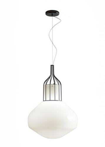 Verifica Lampă suspendată Fabbian Aérostat 43cm - crom negru - F27A13 24