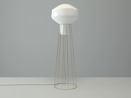 Verifica Lampă de podea Fabbian Aérostat 43cm - alamă placată - F27C03 19
