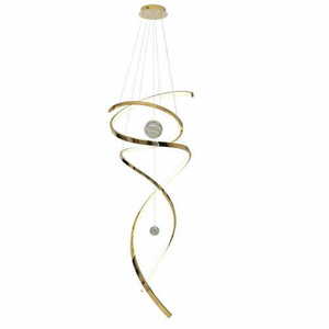 Lustra suspendata Max Light Ritz P0427D aurie LED 60 cm small 0