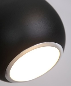 Lampa pendul Max Light Drop negru metal 20 cm P0233 small 1