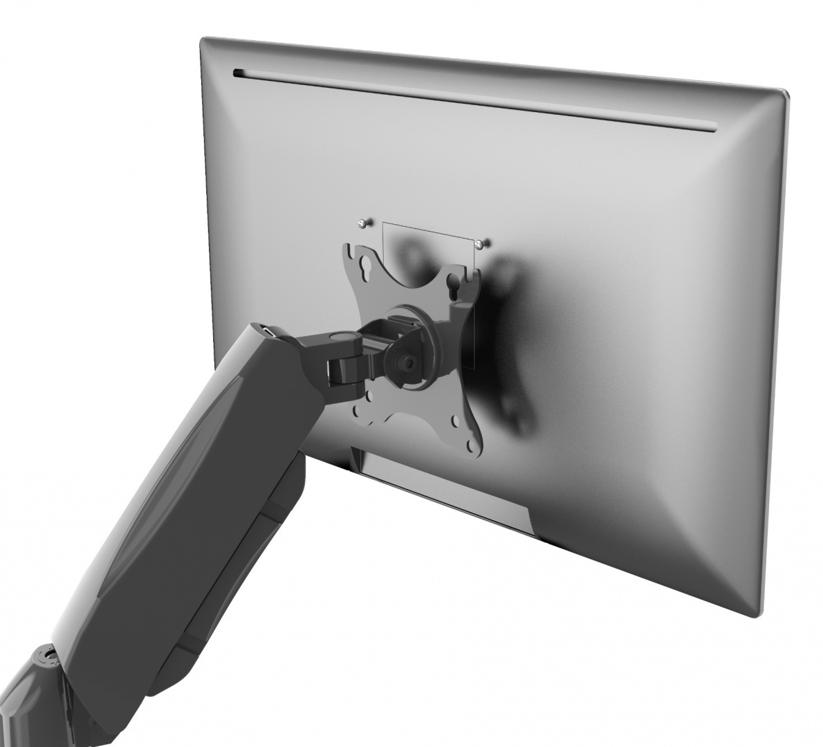 Vedere Suport de birou pentru două monitoare - arc cu gaz - 13-32" Suport de birou pentru două monitoare - arc cu gaz - 13-32"