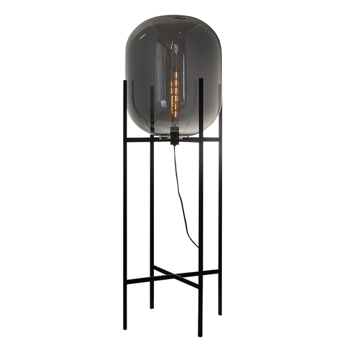 Verifica Lampă de podea Italux Maversa E27 negru grafit oglindit FL-82321-1A-L
