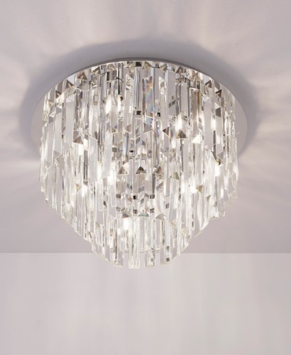 Verifica Plafoniera Max Light Monaco C0136 crom 9xG9 42 cm metal sticlă