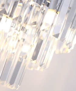 Lampa suspendată Max Light Monaco P0259 crom 9x40W sticlă metal 42 cm small 1