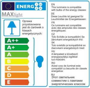 Pendant lamp Max Light Monaco P0260 crom sticlă 15x40W 60 cm small 3