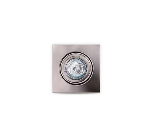 Verifica Lumină încastrată Max Light Fine H0040 metal periat GU5.3 50W 9,5x9,5 cm
