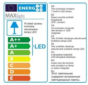 Lampa suspendată Max Light Organic P0171 cupru LED 1W tub metal acrilic 190 cm small 2