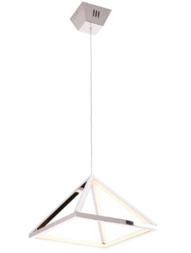 Verifica Pendul LED Max Light Peak S P0273 crom 20 W 3000 K Ø30 cm