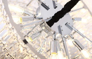 Lampa suspendată Max Light Puccini P0268 crom cristale 80 cm small 3