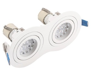 Spot dublu incastrat Max Light Signal II alb 2xGU10 H0083 small 1