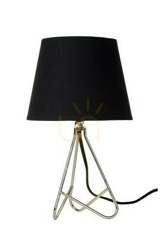 Verifica Lampă de masă Lucide GITTA, metal și bumbac, argintiu, E14, 30 cm, 47500/81/11