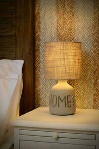 Lampă de masă Lucide COSBY gri ceramică bumbac 32,5 cm 47503/81/36 small 2