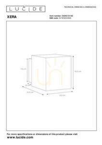 Aplica de perete Lucide Xera neagră aluminiu 23253/01/30 small 4