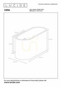 Aplica perete Lucide Xera negru-auriu aluminiu G9 8 cm 23254/01/30 small 4