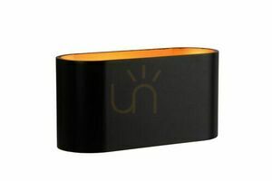 Aplica perete Lucide Xera negru-auriu aluminiu G9 8 cm 23254/01/30 small 0