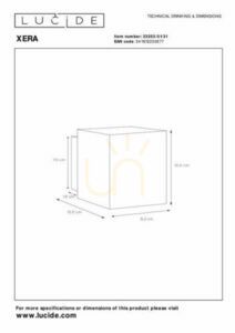 Aplica de perete Lucide XERA alb aluminiu G9 23253/01/31 small 4