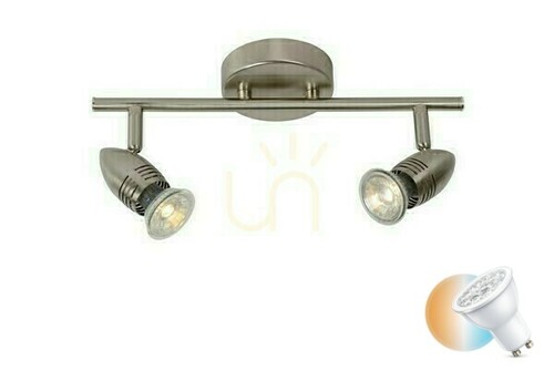 Verifica Spot LED Lucide CARO-LED argintiu metal GU10 2x5W 13955/10/12