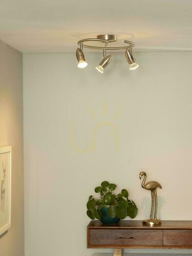 Verifica Spot de tavan Lucide CARO-LED crom satinat 3xGU10 3x5W 2700K Ø31 cm 13955/14/12