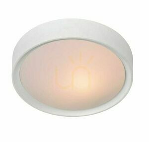 Plafon LED Lucide LEX alb 25 cm E27 9W dimabil IP20 08109/01/31 small 0