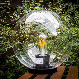 LUNA BALL 50 cm transparent E27 + LED Garden Ball small 1