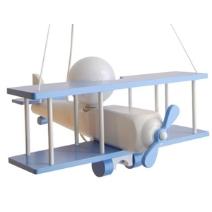 Pendul pentru copii Hellux Samolot 1041129, avion mare, bleu și alb small 0