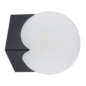 Aplica de perete ARGON Austin opal mat negru mat E14 SKU 4715 small 1