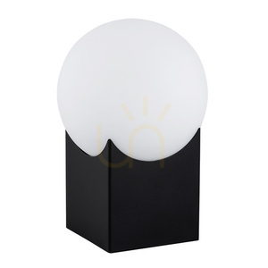 Lampa de masă ARGON AUSTIN opal mat negru mat E14 4721 small 1